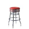 Barkruk BS-29-66 Rood | Bel Air Retro Fifties Furniture