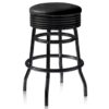 Barkruk BS-29-66 - Volledig Zwart | Bel Air Retro Fifties Furniture