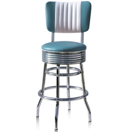 Barkruk BS-29-66CB Blauw | Bel Air Retro Fifties Furniture