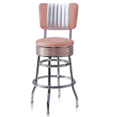 Barkruk BS-29-66CB Roze | Bel Air Retro Fifties Furniture