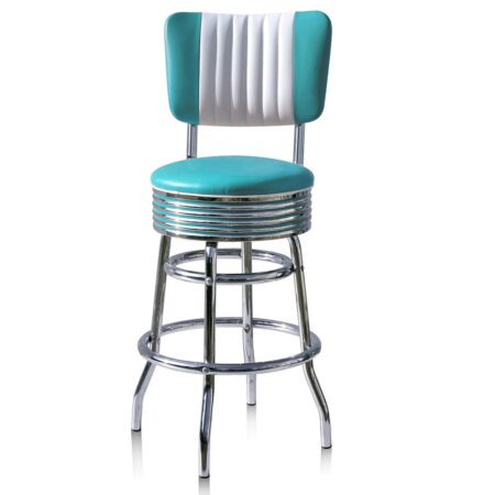 Barkruk BS-29-66CB Turquoise | Bel Air Retro Fifties Furniture