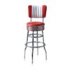 Barkruk BS-29CB Rood | Bel Air Retro Fifties Furniture