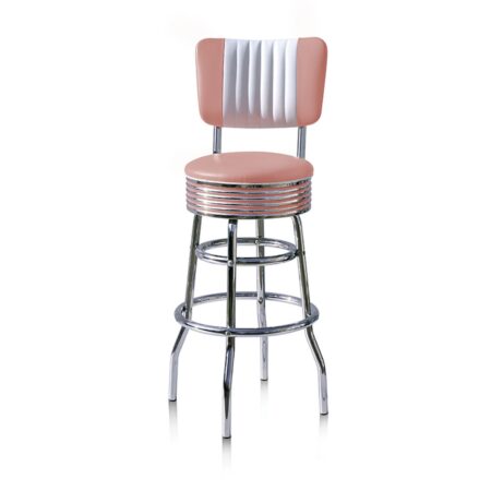 Barkruk BS-29CB Roze | Bel Air Retro Fifties Furniture