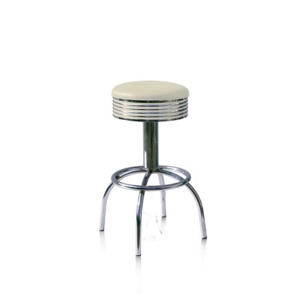 Barkruk BS-30 Gebroken Wit | Bel Air Retro Fifties Furniture