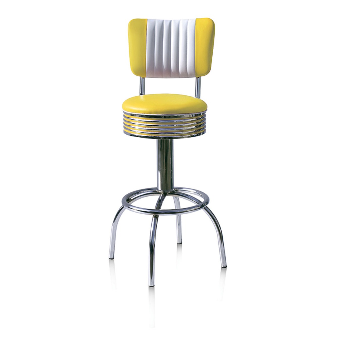 Barkruk BS-30CB Geel | Bel Air Retro Fifties Furniture