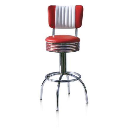Barkruk BS-30CB Rood | Bel Air Retro Fifties Furniture