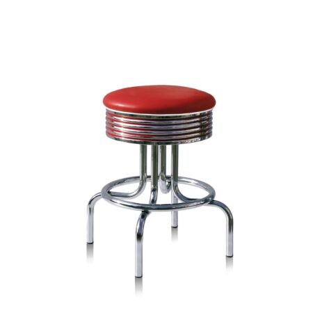 Barkruk Retro BS-28-66 Rood 66 cm | Bel Air Retro Fifties Furniture