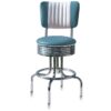 Barkruk Retro BS-28-66CB Blauw 66 cm | Bel Air Retro Fifties Furniture
