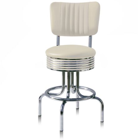 Barkruk Retro BS-28-66CB Gebroken Wit 66 cm | Bel Air Retro Fifties Furniture