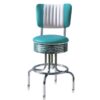 Barkruk Retro BS-28-66CB Turquoise 66 cm | Bel Air Retro Fifties Furniture