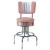 Barkruk Retro BS-28-66CB Zacht Roze 66 cm | Bel Air Retro Fifties Furniture