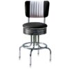Barkruk Retro BS-28-66CB Zwart 66 cm | Bel Air Retro Fifties Furniture
