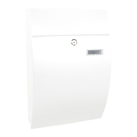 Basic Geronan wandbrievenbus staal - wit | Basic