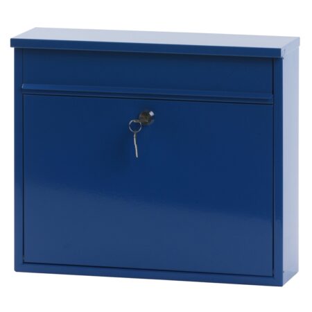 Basic Granadan wandbrievenbus staal - blauw | Basic