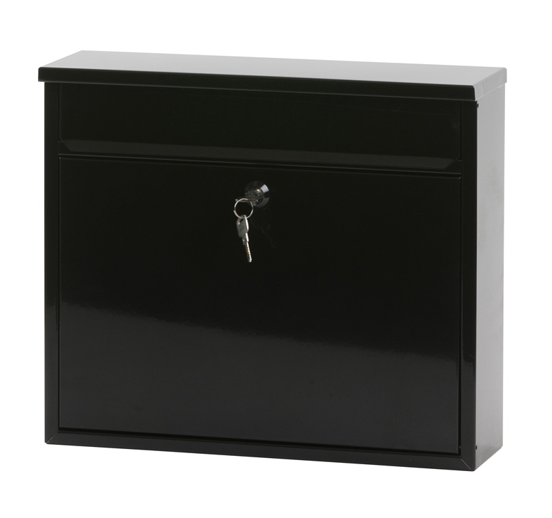 Basic Granadan wandbrievenbus staal - zwart | Basic