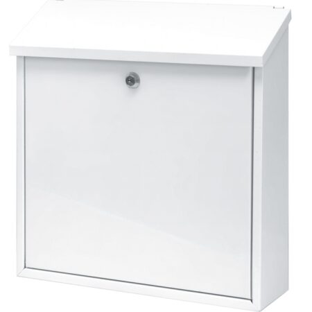 Basic Malagan wandbrievenbus staal - wit | Basic