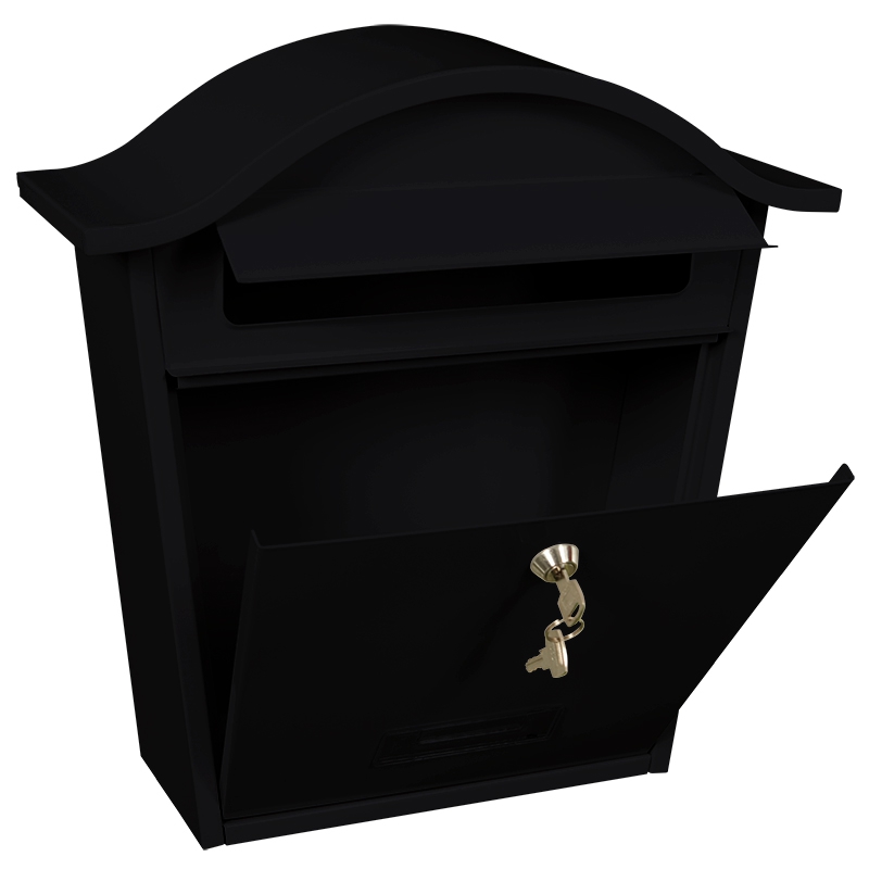Basic Tatifan wandbrievenbus staal - zwart | Basic