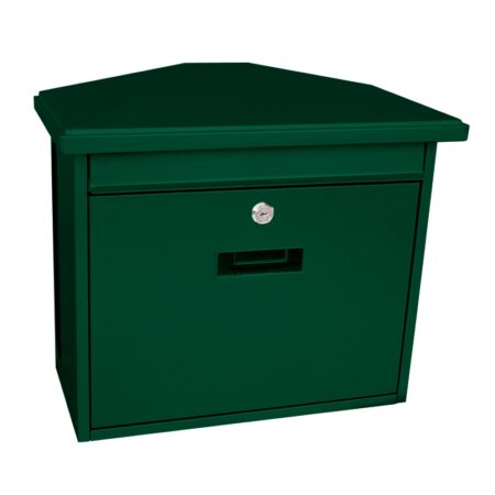 Basic Zamoran wandbrievenbus met krantenvak staal - groen | Basic