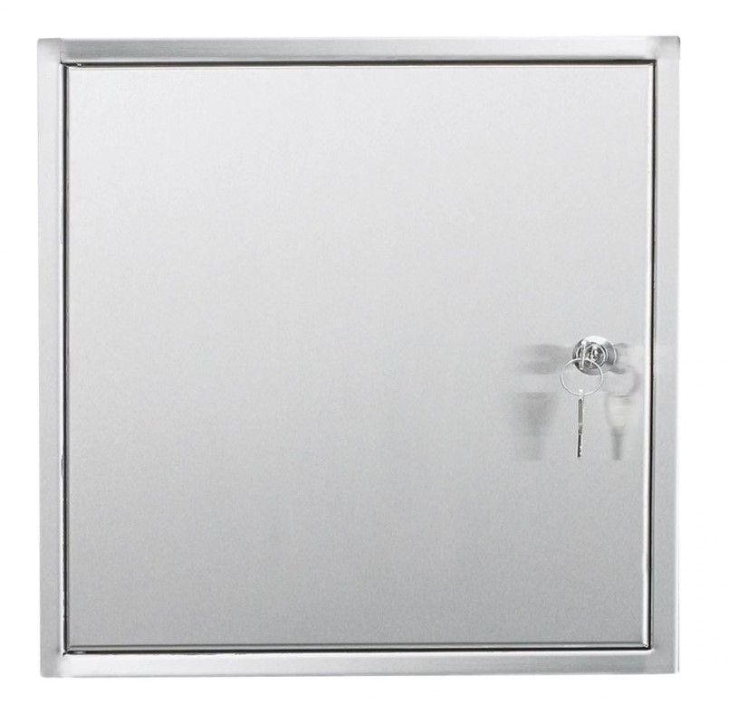 Basic brievenbusdeurtje 27x27 cm inbouw - RVS | Basic