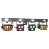 BeamZ SHOWBAR FREE2 - Complete lichtshow met 2 Derby's en LED parren - | BeamZ