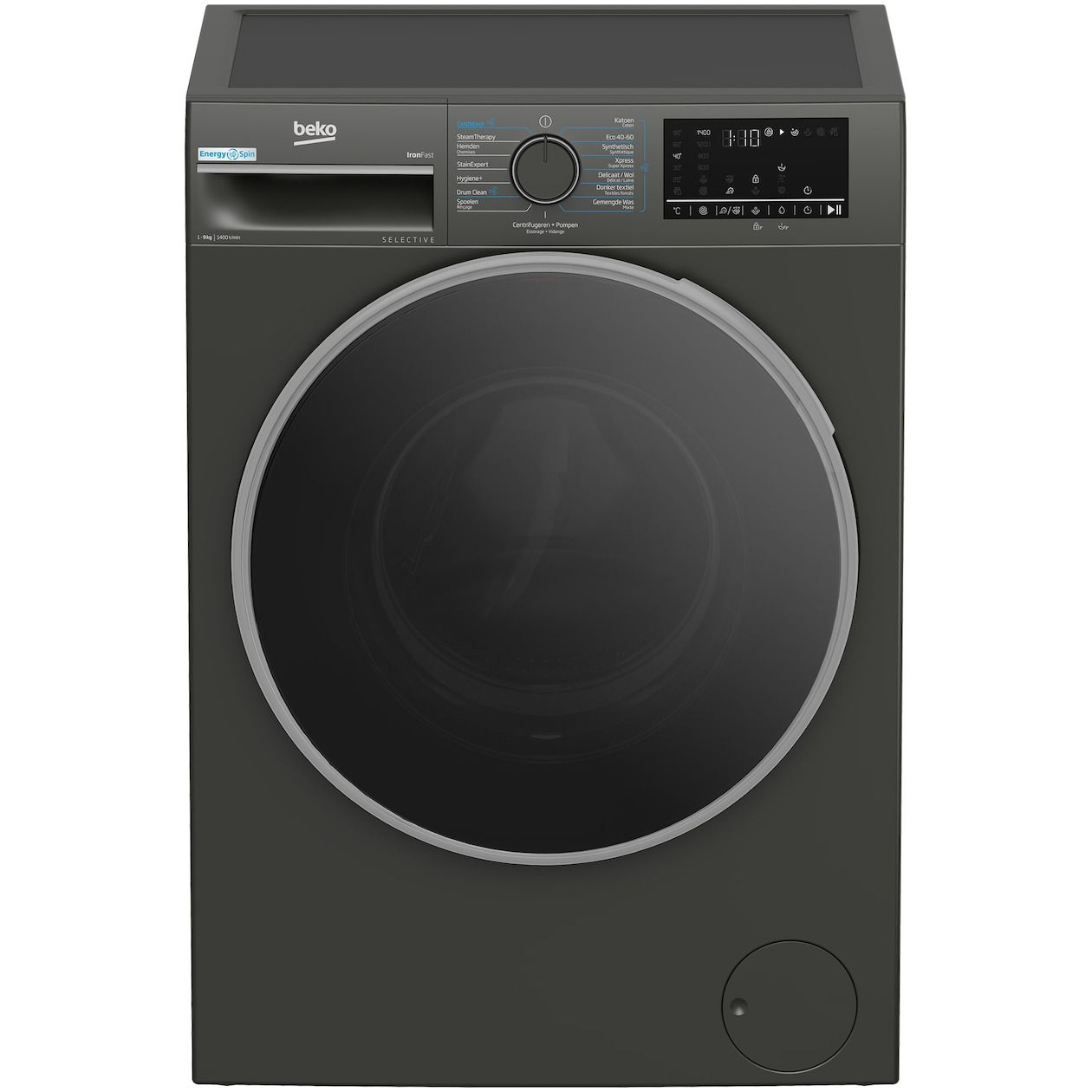 Beko B3WM49410M2 Selective Line Wasmachine Grijs | Beko