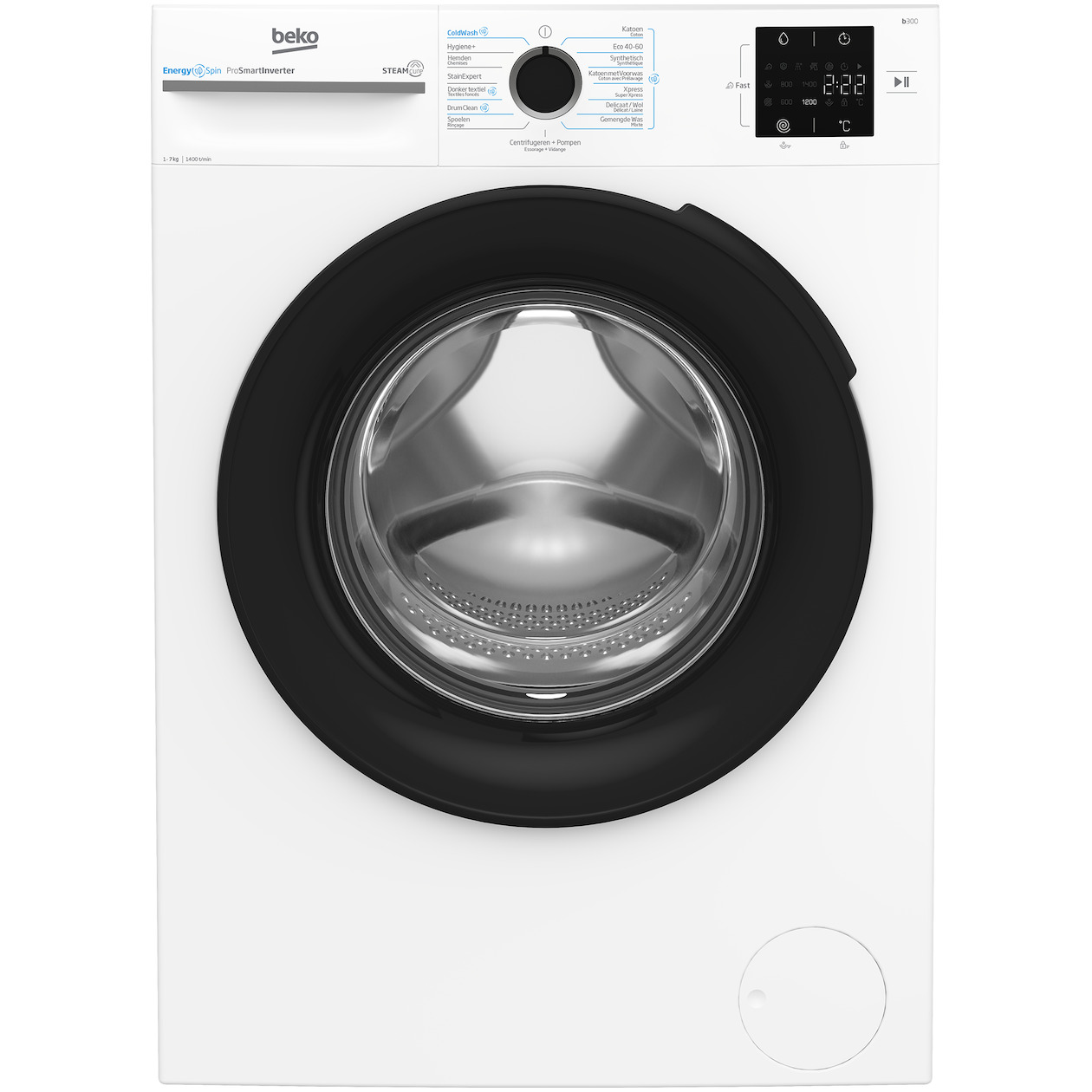 Beko BM3WFU3741W EnergySpin Wasmachine Wit | Beko