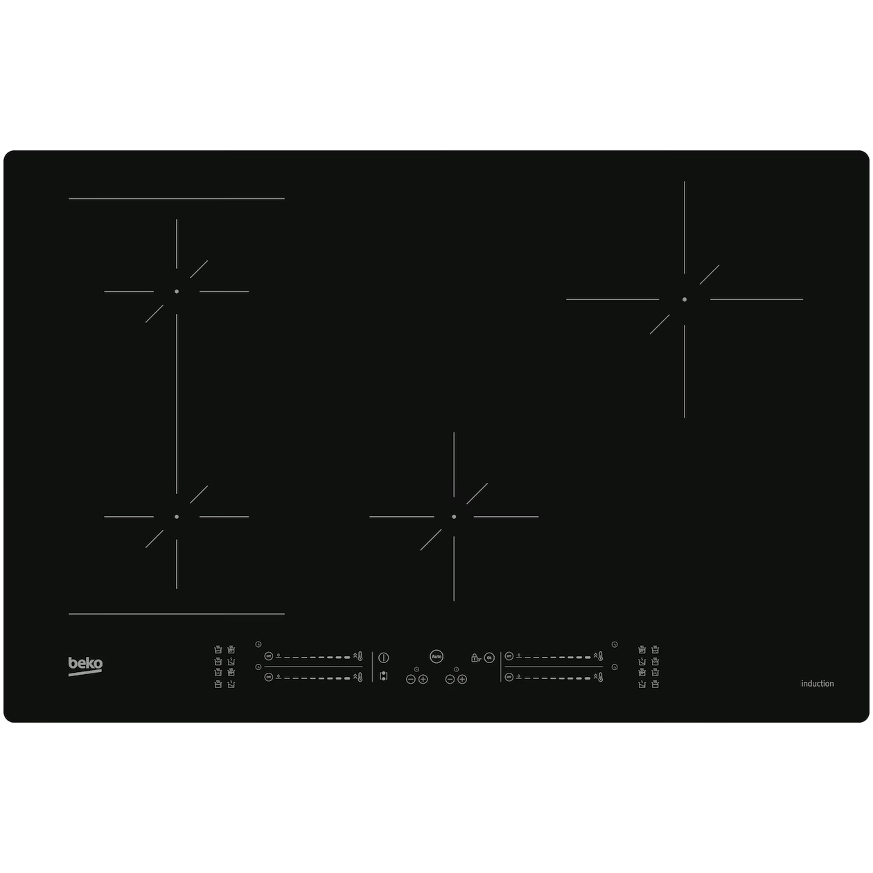 Beko HII84540IFT Inductie kookplaat Zwart | Beko
