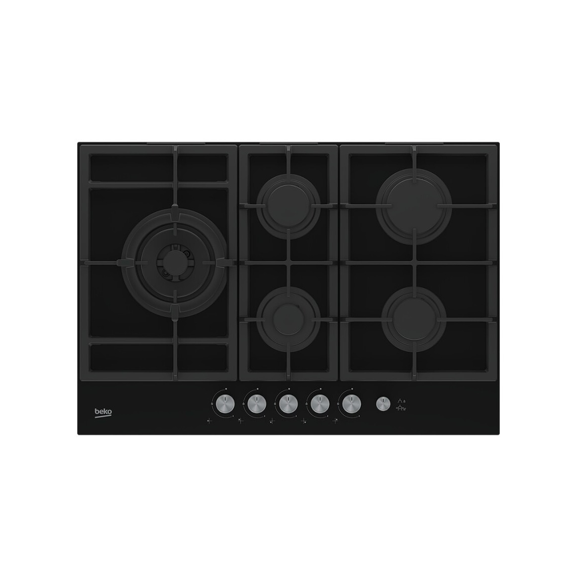Beko HILL75235S Gas kookplaat Zwart | Beko
