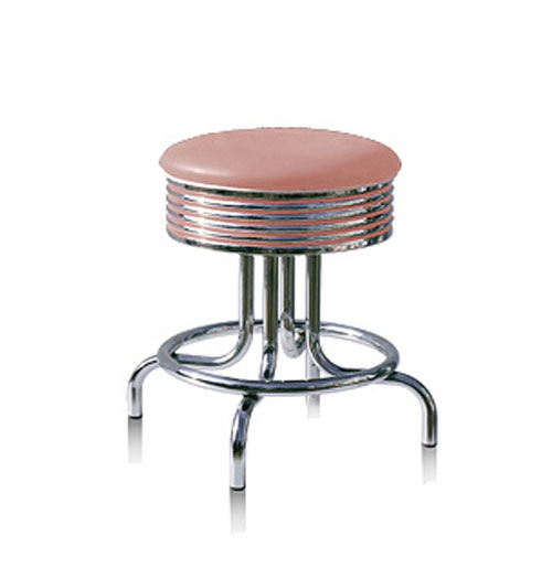 Bel Air Barkruk BS-28-48 Dusty Rose | Bel Air Retro Fifties Furniture