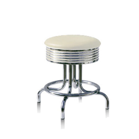 Bel Air Barkruk BS-28-48 Off White | Bel Air Retro Fifties Furniture