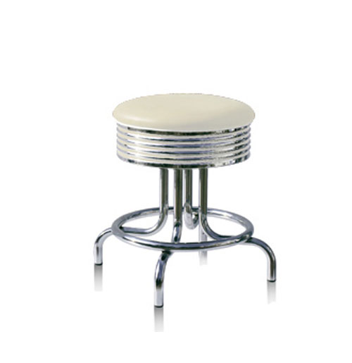 Bel Air Barkruk BS-28-48 Off White | Bel Air Retro Fifties Furniture