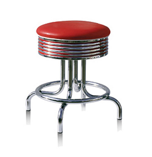 Bel Air Barkruk BS-28-48 Rood | Bel Air Retro Fifties Furniture