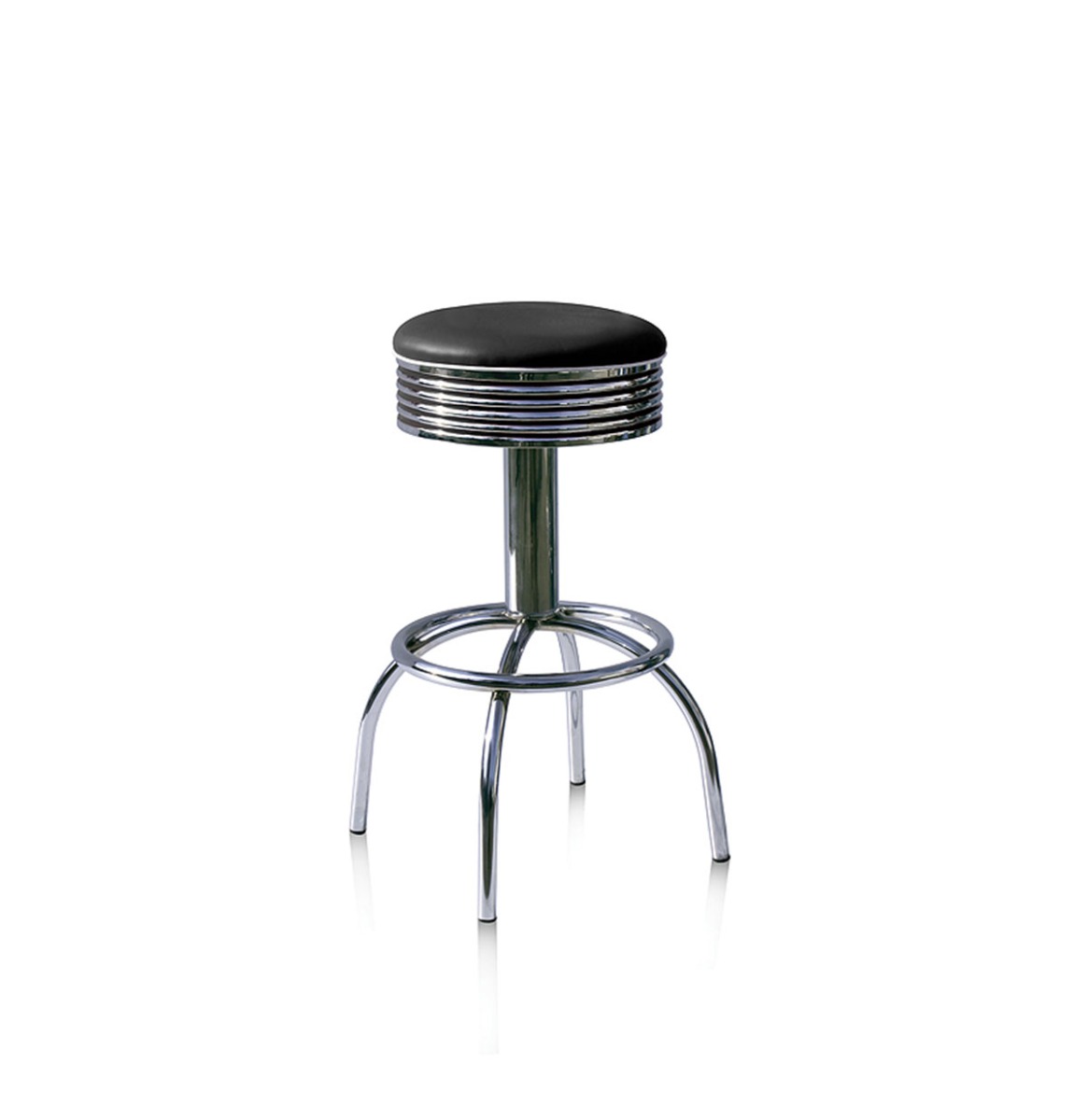 Bel Air Barkruk BS-30 Zwart 77 cm | Bel Air Retro Fifties Furniture