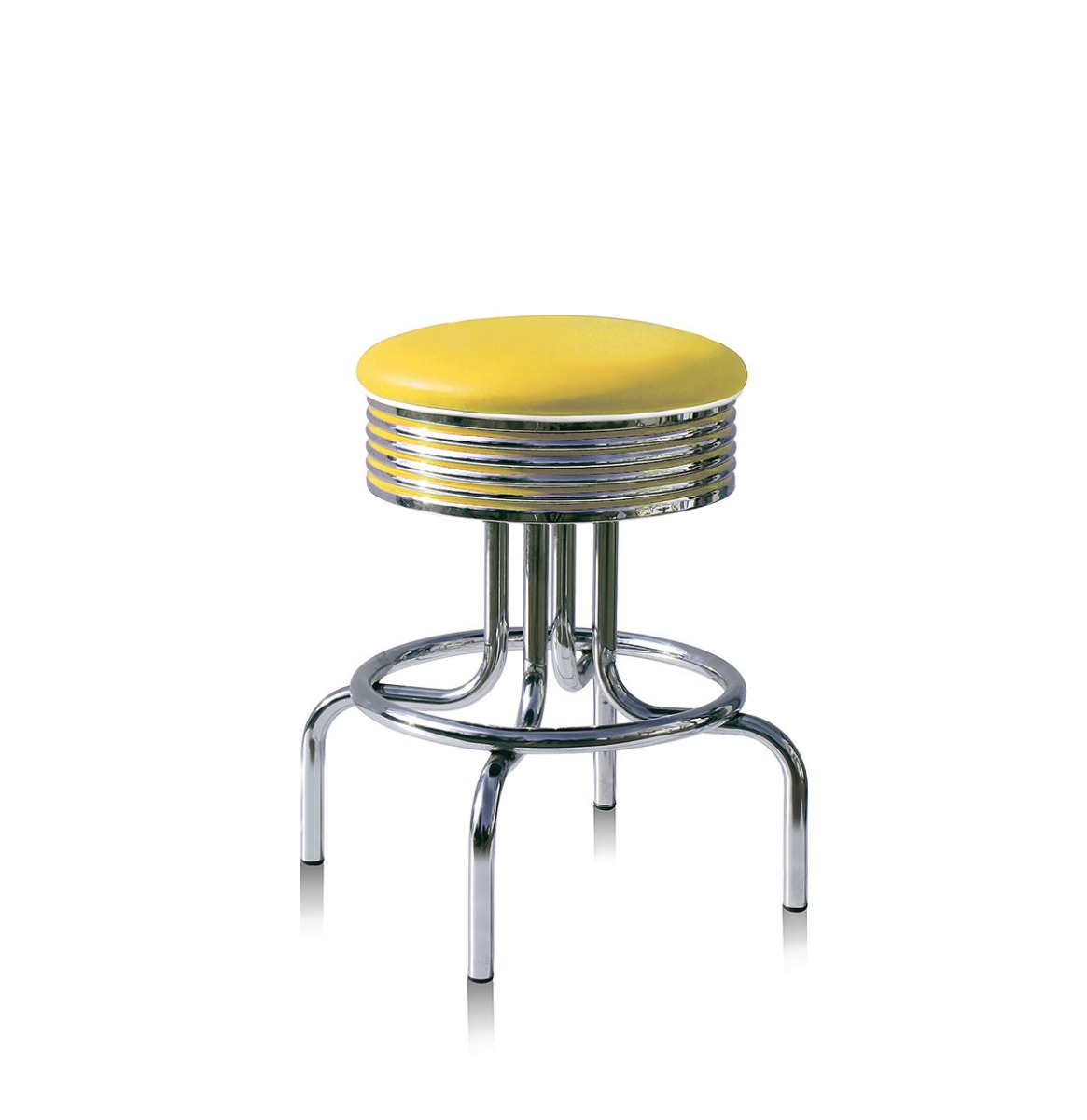Bel Air Barkruk Retro BS-28-66 Geel 66 cm | Bel Air Retro Fifties Furniture