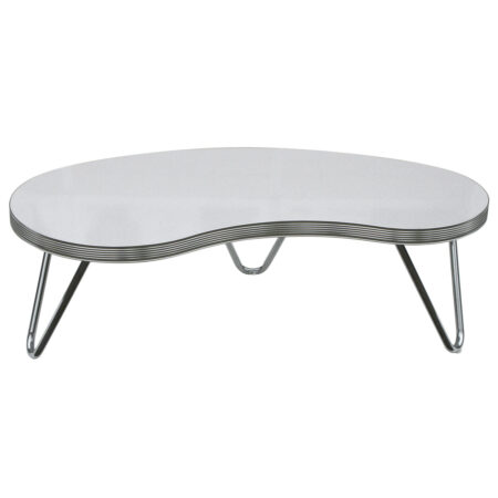 Bel Air Boomerang Salon Tafel TO18 Antique White Oxide | Bel Air Retro Fifties Furniture