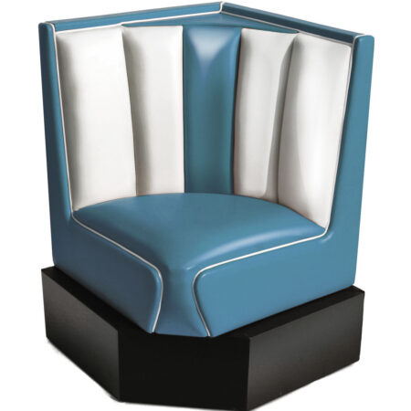 Bel Air Classic Diner Hoek voor Hoekbank Blauw 60 x 60 cm | Bel Air Retro Fifties Furniture