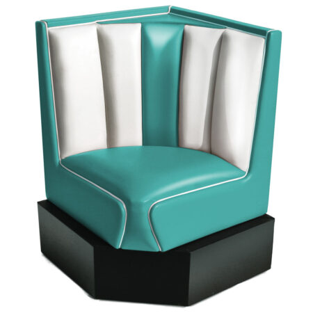 Bel Air Classic Diner Hoek voor Hoekbank Turquoise | Bel Air Retro Fifties Furniture