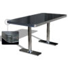 Bel Air Diner Tafel TO-25W Blackstone | Bel Air Retro Fifties Furniture