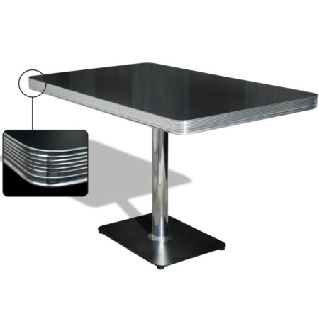 Bel Air Diner Tafel TO22 Blackstone | Bel Air Retro Fifties Furniture