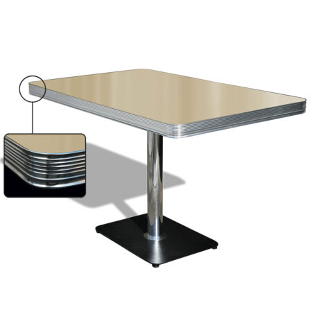 Bel Air Diner Tafel TO22W Antique White | Bel Air Retro Fifties Furniture
