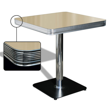 Bel Air Diner Tafel TO23 Antique White | Bel Air Retro Fifties Furniture