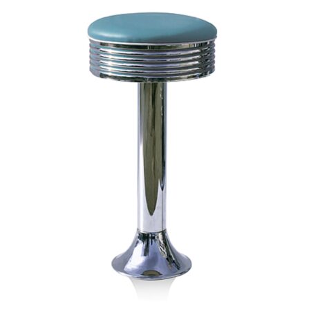 Bel Air Retro Bar Stool BS-27 Blue-Hout 77 cm | Bel Air Retro Fifties Furniture