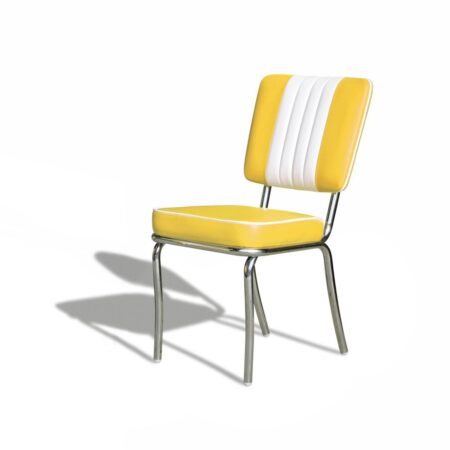 Bel Air Retro Diner Stoel CO-24 Geel | Bel Air Retro Fifties Furniture