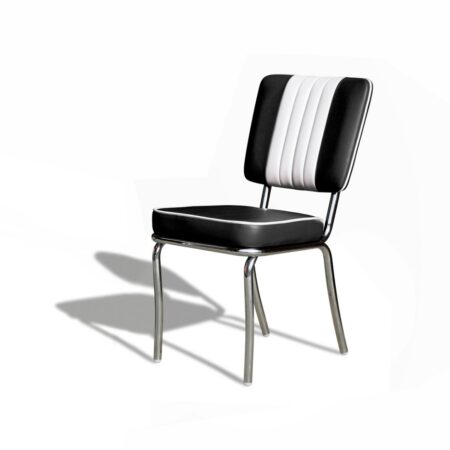 Bel Air Retro Diner Stoel CO-24 Zwart | Bel Air Retro Fifties Furniture