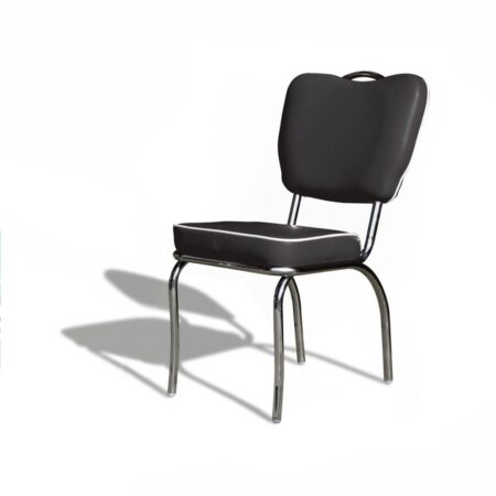 Bel Air Retro Diner Stoel CO-26 Zwart | Bel Air Retro Fifties Furniture