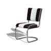 Bel Air Retro Diner Stoel CO-27 Zwart | Bel Air Retro Fifties Furniture