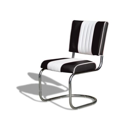 Bel Air Retro Diner Stoel CO-27 Zwart | Bel Air Retro Fifties Furniture