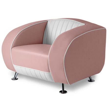 Bel Air Sofa Delucas Retro SF01CB Dusty Rose Eenzitter | Bel Air Retro Fifties Furniture