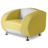 Bel Air Sofa Delucas Retro SF01CB Geel Eenzitter | Bel Air Retro Fifties Furniture