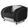 Bel Air Sofa Delucas Retro SF01CB Zwart Eenzitter | Bel Air Retro Fifties Furniture